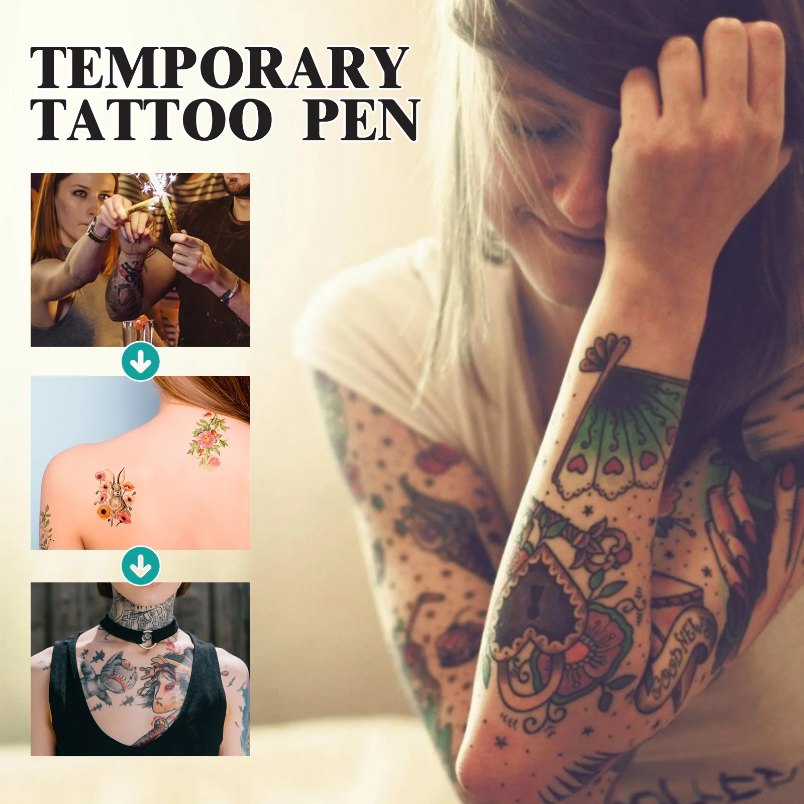 10 Colors Temporary Tattoo Face Body Painting Pen Pigment Non Toxic Waterproof Party Art Festival Cosplay Halloween Make Up Tool 2
