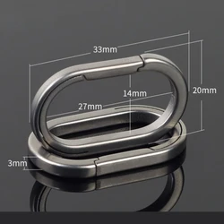 Titanium Alloy Bracelet Link Keychain with Anti - Unhooking Buckle (1pc)