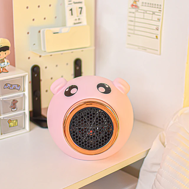 Cute Pig-Mini radiateur soufflant électrique portable, chauffage