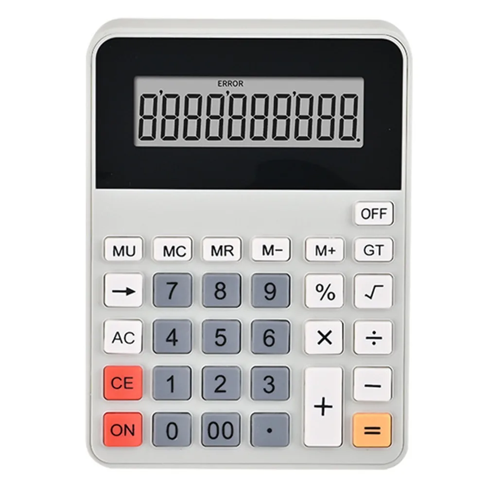 Multifunctional 12 Digits Calculator Large Screen Display Battery Powered Financial Accounter Calculator Easy To Use Portable