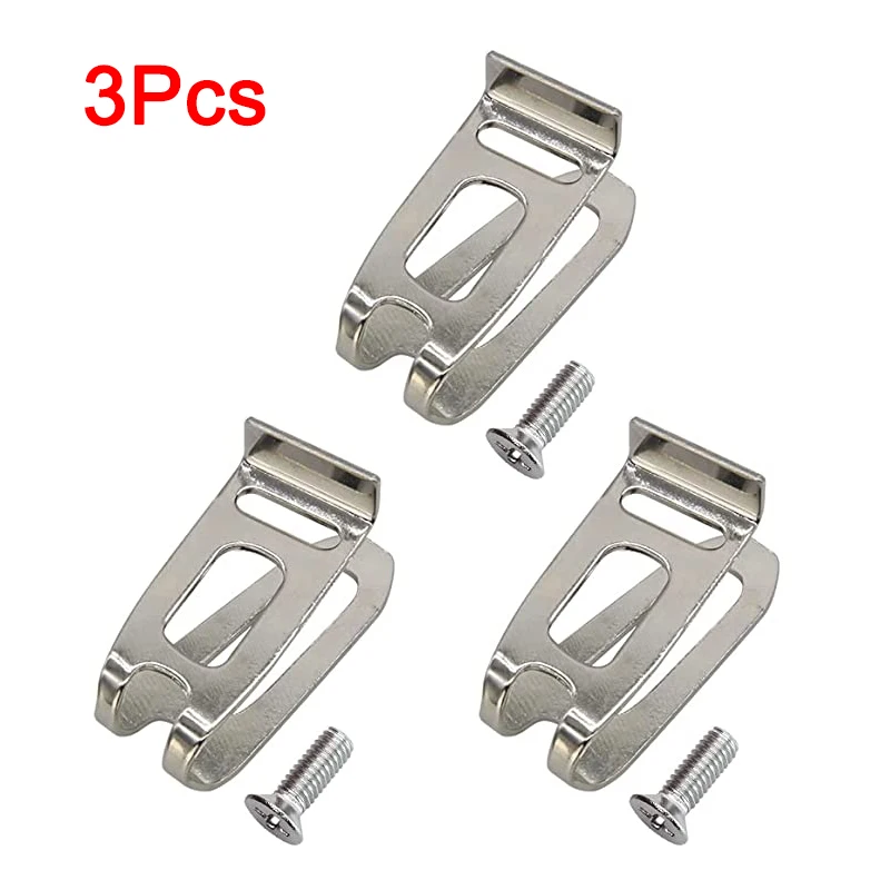 Durable Belt Clip Hook Set with Screws - Tool Accessories Kit