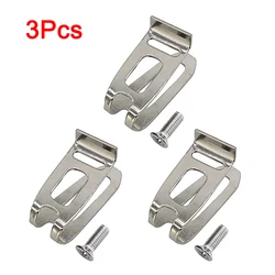 Durable Belt Clip Hook Set with Screws - Tool Accessories Kit (3 Pcs)