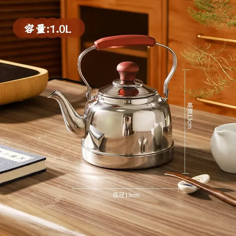Stainless Steel Kettle for Gas Stoves Portable Kettle Whistle Teapots To Boil Water