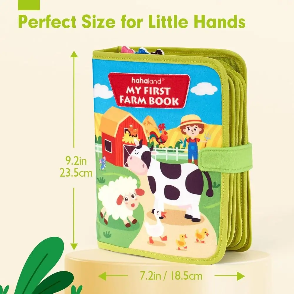 Educational Montessori Felt Quiet Book Farm Animal Learning Toys_voghion.com
