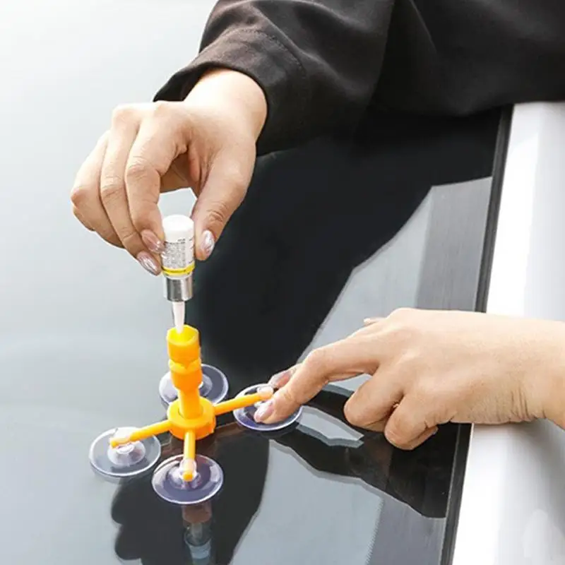 Car Windshield Cracked Repair Kit Auto Glass Repair Kit Windshield DIY Repair Tools Glass Impact Scratch Resin Repair Agent 4