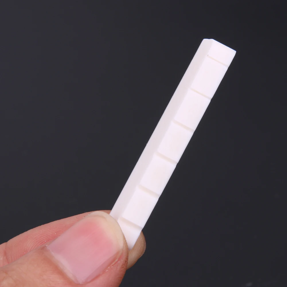 6-String Electric Guitar String Cushion Professional Buffalo Bone Guitar Nuts Slotted Replacement  for LP Folk Guitar