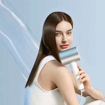 샤오미 미지아 물 이온 헤어 드라이어, 전문 블로우 헤어 드라이어, 음이온 송풍기, 전기 드라이어 디퓨저, 빠른 건조 헤어, H500