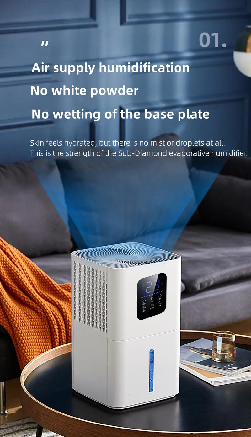 HATV 11L Smart High Capacity Mist-free Air Humidifiers Negative Ionizer Quiet Professional UV Air Diffuser For Home Hotel