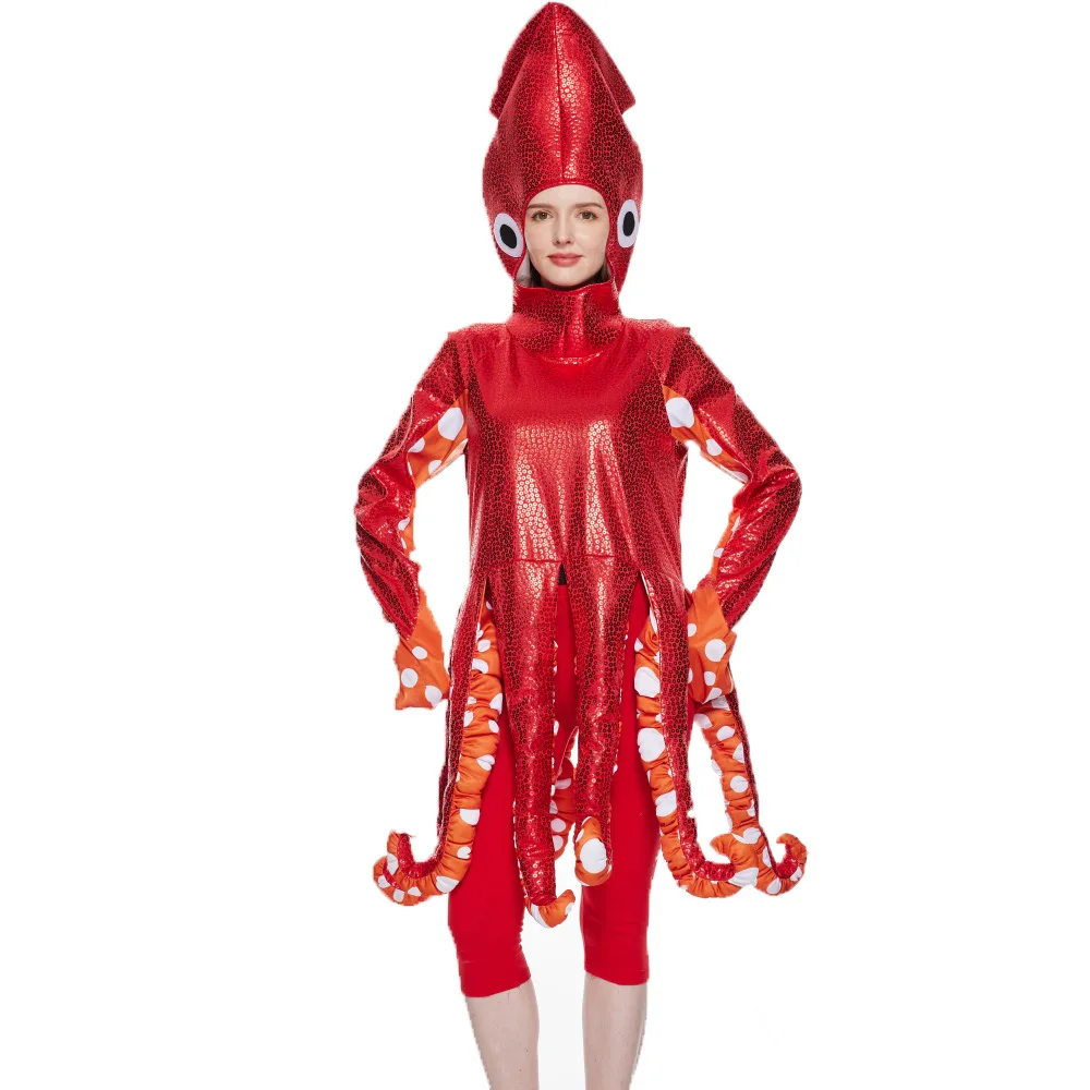 Disfraz de calamar para Halloween, mono de criaturas marinas, fiesta,  Festival - AliExpress