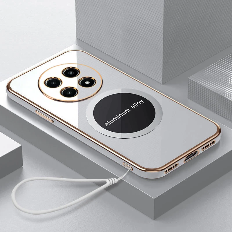 Luxury Square Plating Shockproof Phone Case Cover