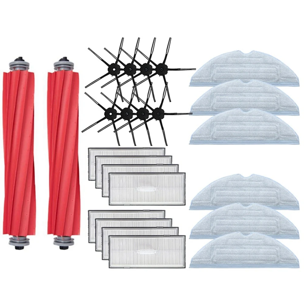 

For Roborock S7 T7S T7PLUS HEPA Accessories of Filter Detachable Rubber Main Brush/Side Brush Vacuum Cleaner Parts