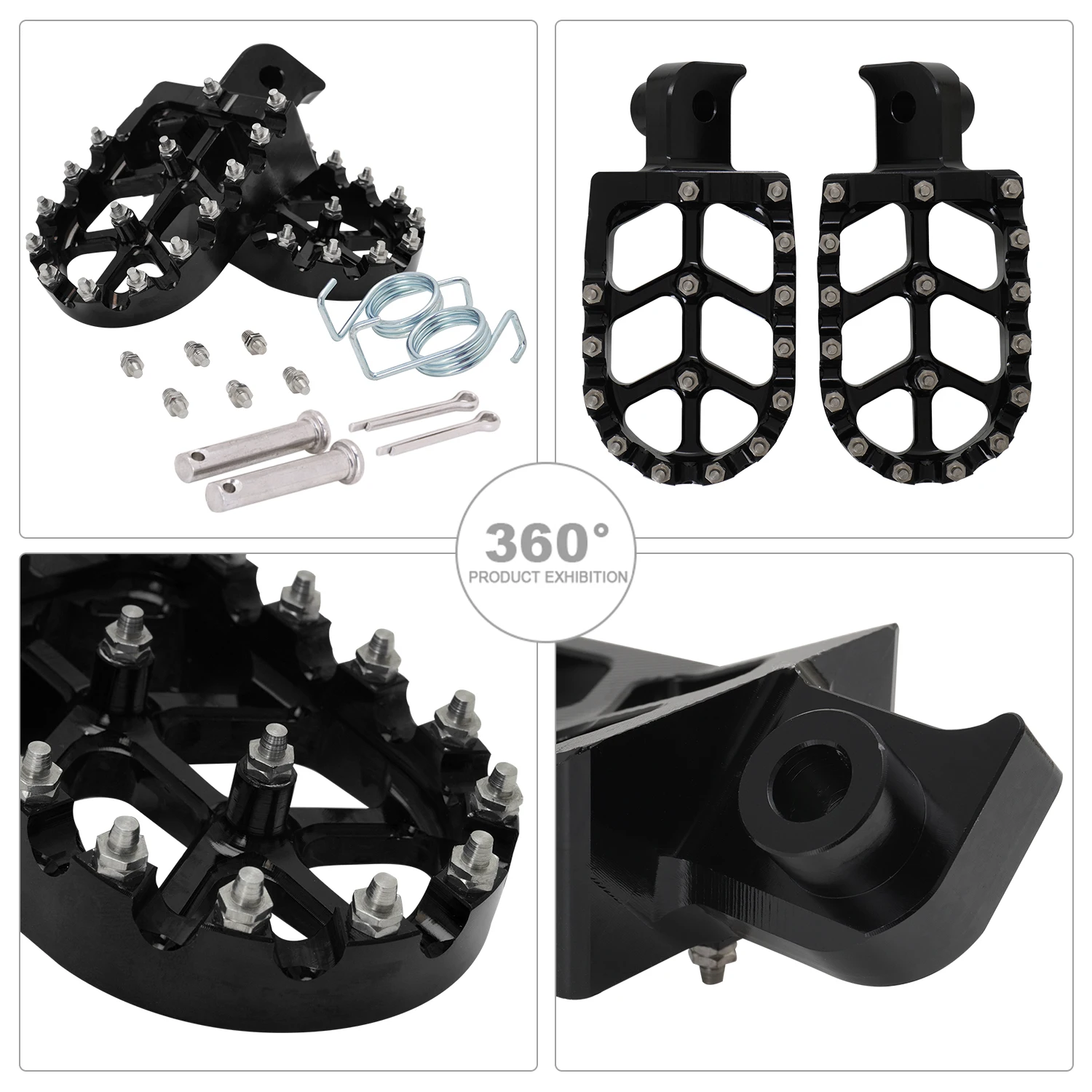 Motocicleta footpegs pé pegs repousa pedais para