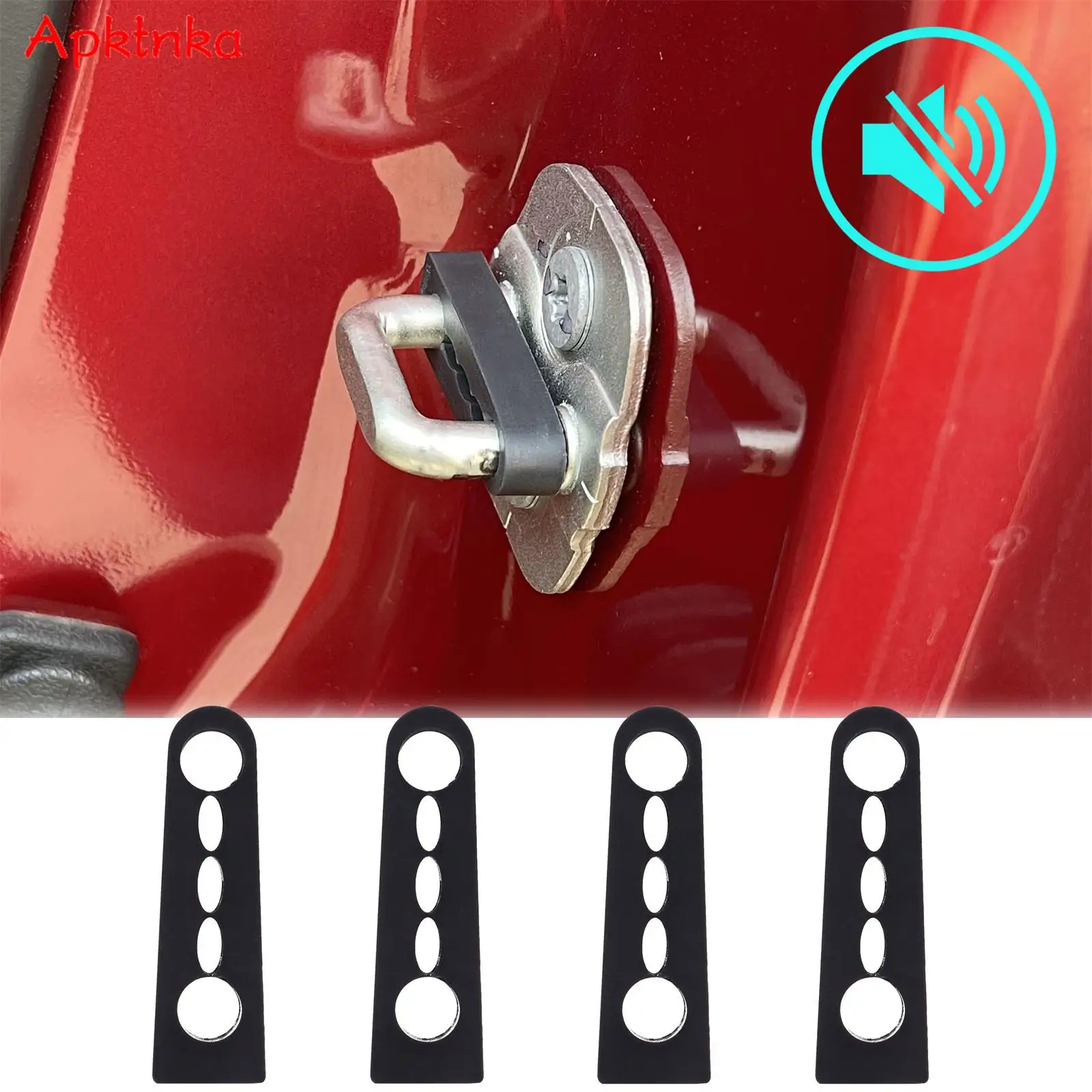 APKTNKA Door Lock Buffer Damper Seal For Nissan Qashqai X-Trail Tiida Dualis Primera Juke Versa Note Rogue Coise Deadener car door lock damper car interior accessories car sound deadener car exterior accessories