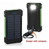 New 20000mAh portable Solar Power Bank Outdoor Wild Fishing Camping Large Capacity Backup Power Supply Rapid Charging Power Bank 3