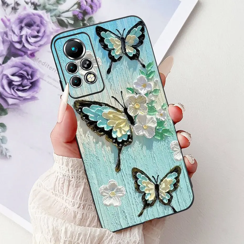 Sleek Black Silicone Soft Back Phone Case - New Design
