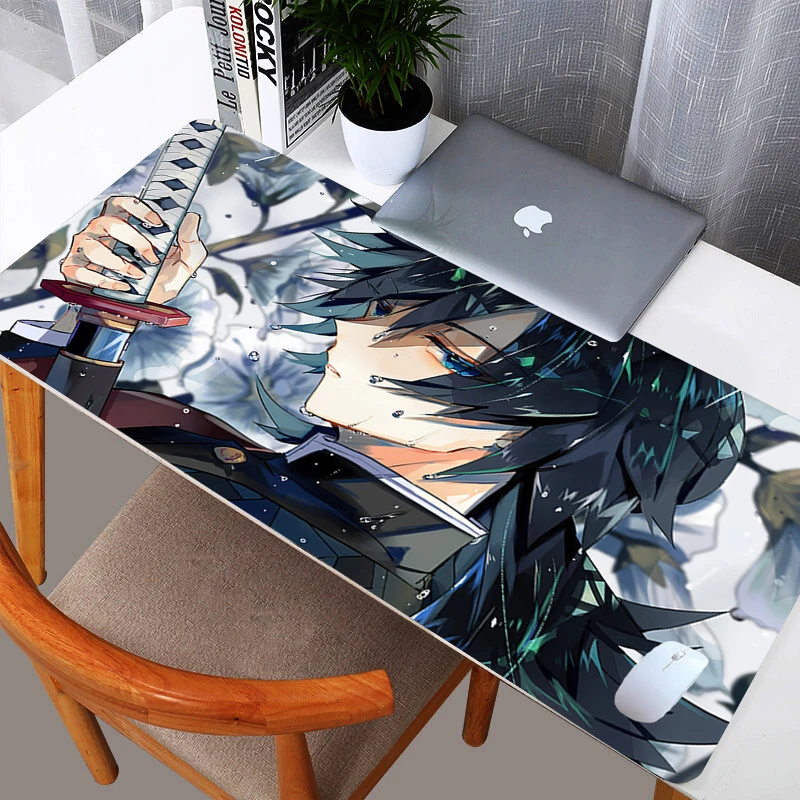 

Demon Slayer Giyu Tomioka Anime HD Big Size Game Mouse Pad PC Office Rubber Durable Desktop Mousepad Keyboard Gaming Table Mat
