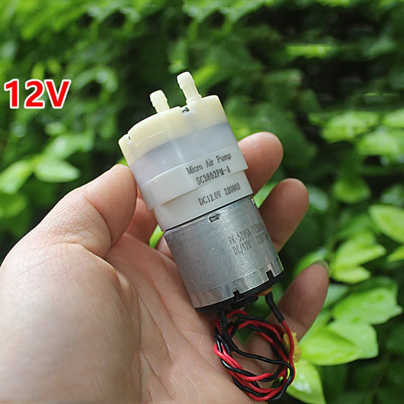 Bomba de ar Micro Sc3802pm Dc12v 5l m 120kpa 65kpa Grande Fluxo de ar de Vácuo de Alta Pressão Pressão Pressão Bomba de Diafragma de Sucção Negativa