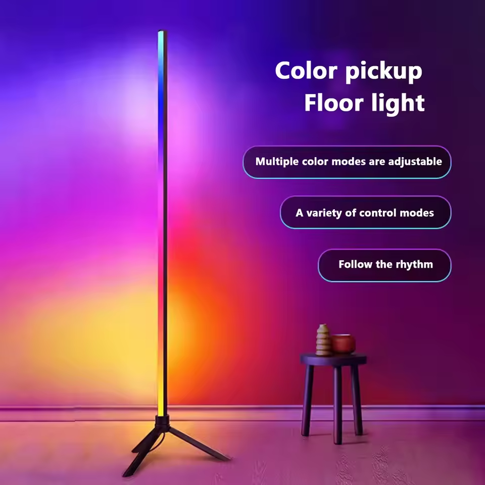 Living Room Dimmable RGB USB Corner Floor Lamp Stand Smart APP LED Mood Light for Bedroom Nordic Home Decor Interior lighting