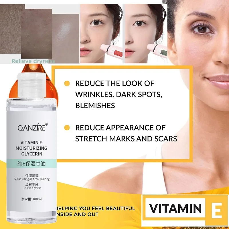 

Natural Vitamin E Moisturizing Glycerin Oil for Body Face Relieve Dryness Skin