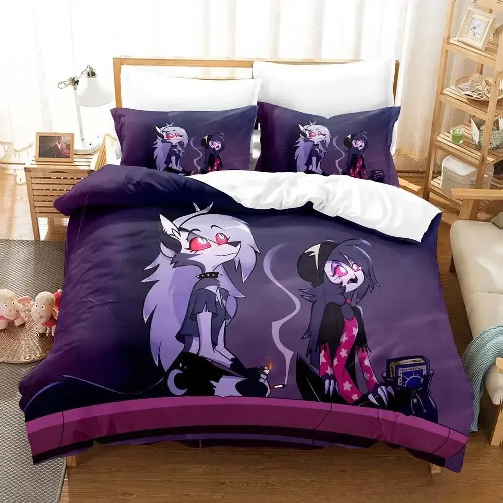 Loona boss 3D Anime parure Printed Bed Set Duvet Cover Pillowcase Bedding Set Bed Linen Sheet Quilt Cover Full Queen King Size