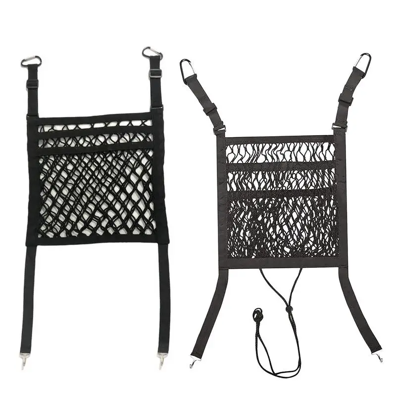 

Сетчатые Сумки для автомобиля, автомобильный сетчатый барьер для безопасного вождения, автомобильные задние сиденья, растягивающийся карман для хранения в автомобиле для бутылок, продуктов