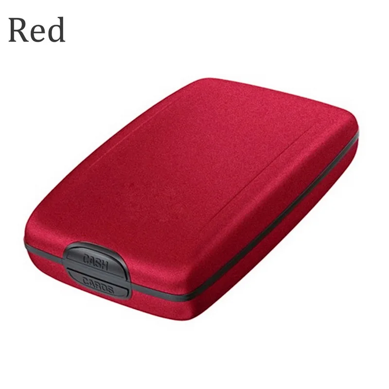 RFID Aluminum Alloy Wallet Tech Anti-theft Bank Business Card Case Fashion Money Clip Luggage Accessories 10.5*7*3cm