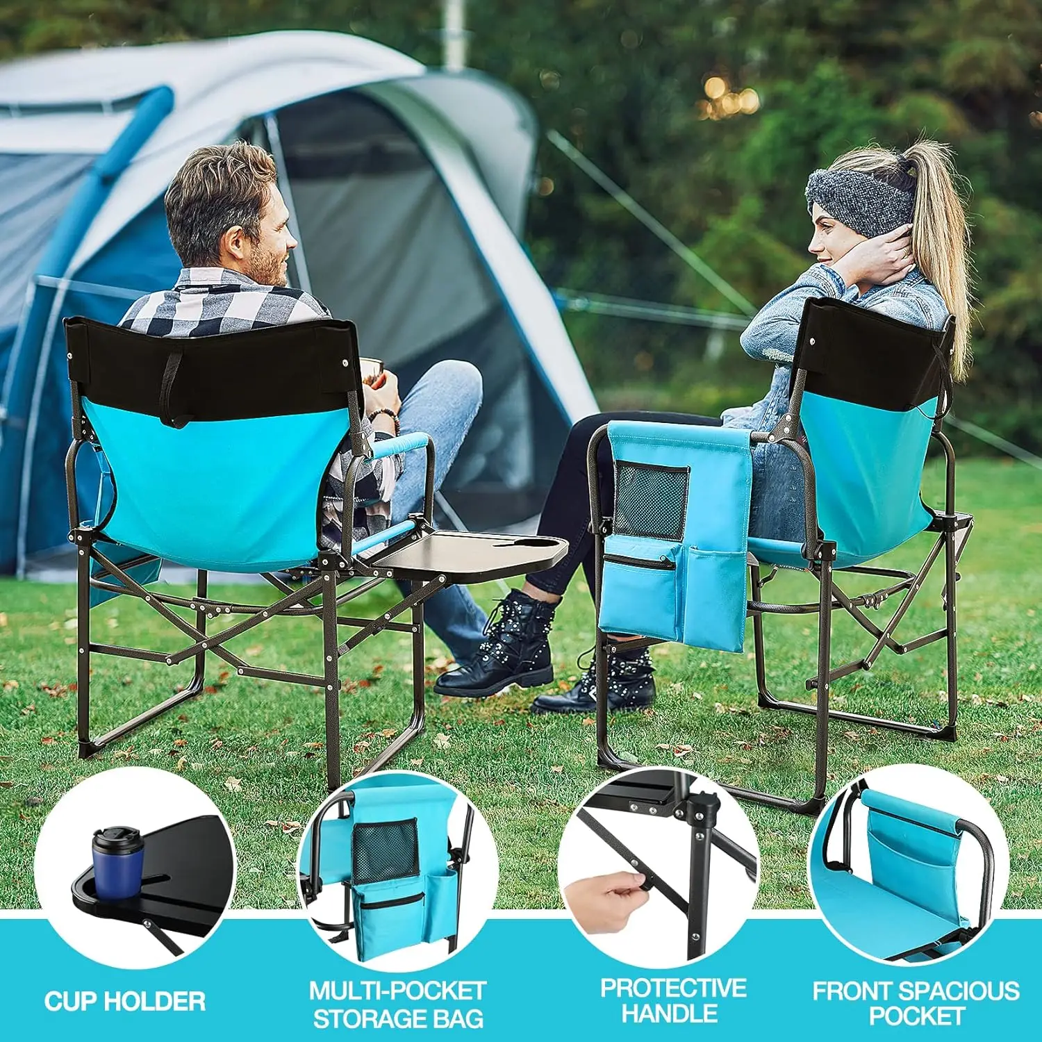 Camping chair side table hotsell