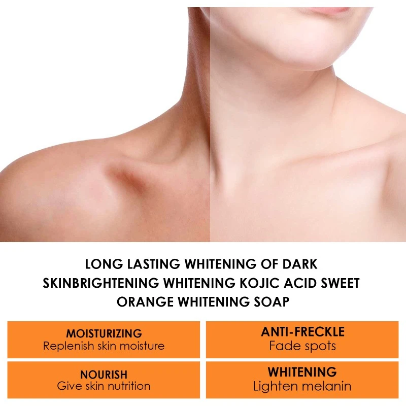 Skin Beauty Bath Soap Body Moisturizing Cleansing Joint Elbow Dark Spot Melanin Acne Reduce Brightening Whitening Body Skin Care
