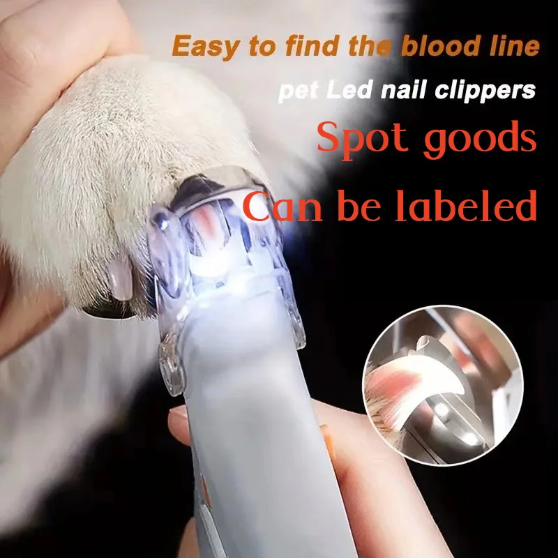 Professional Pet Nail Clipper Scissors With LED Light Cat Dog Nail Clippers Tool Scissors Toeclaw Cutter Pet Suppl