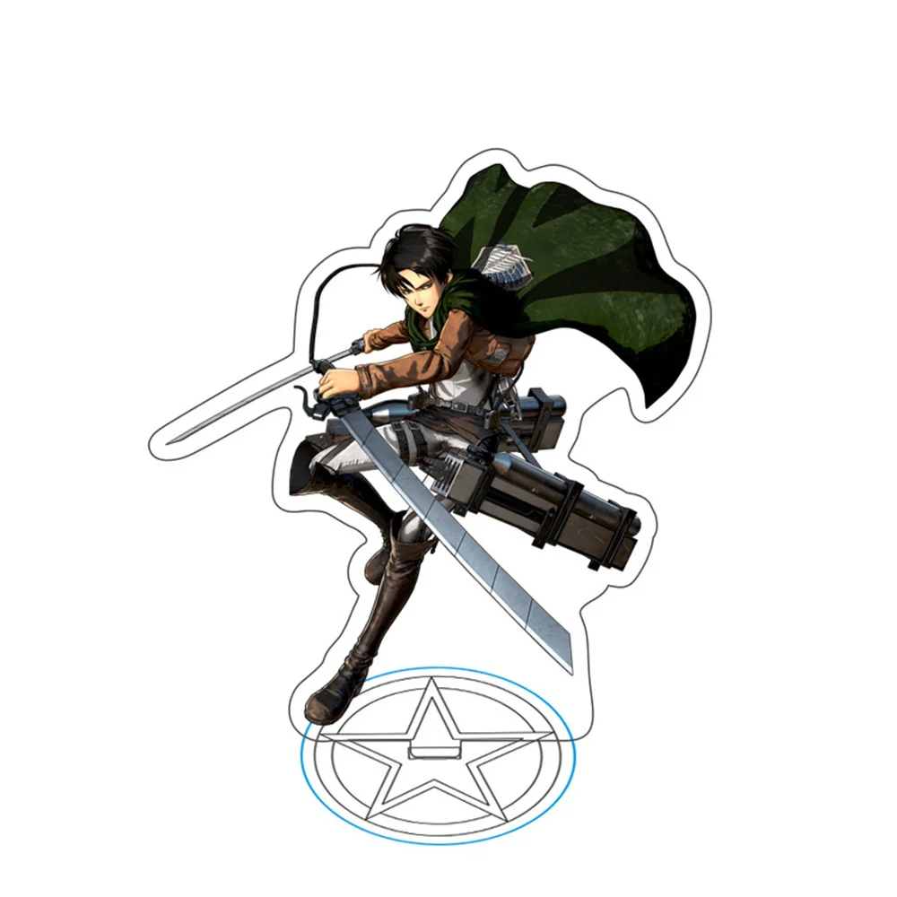 Attack on Titan 15cm Acrylic Action Figure Ornament - Clear Standing Sign Collectible Gift
