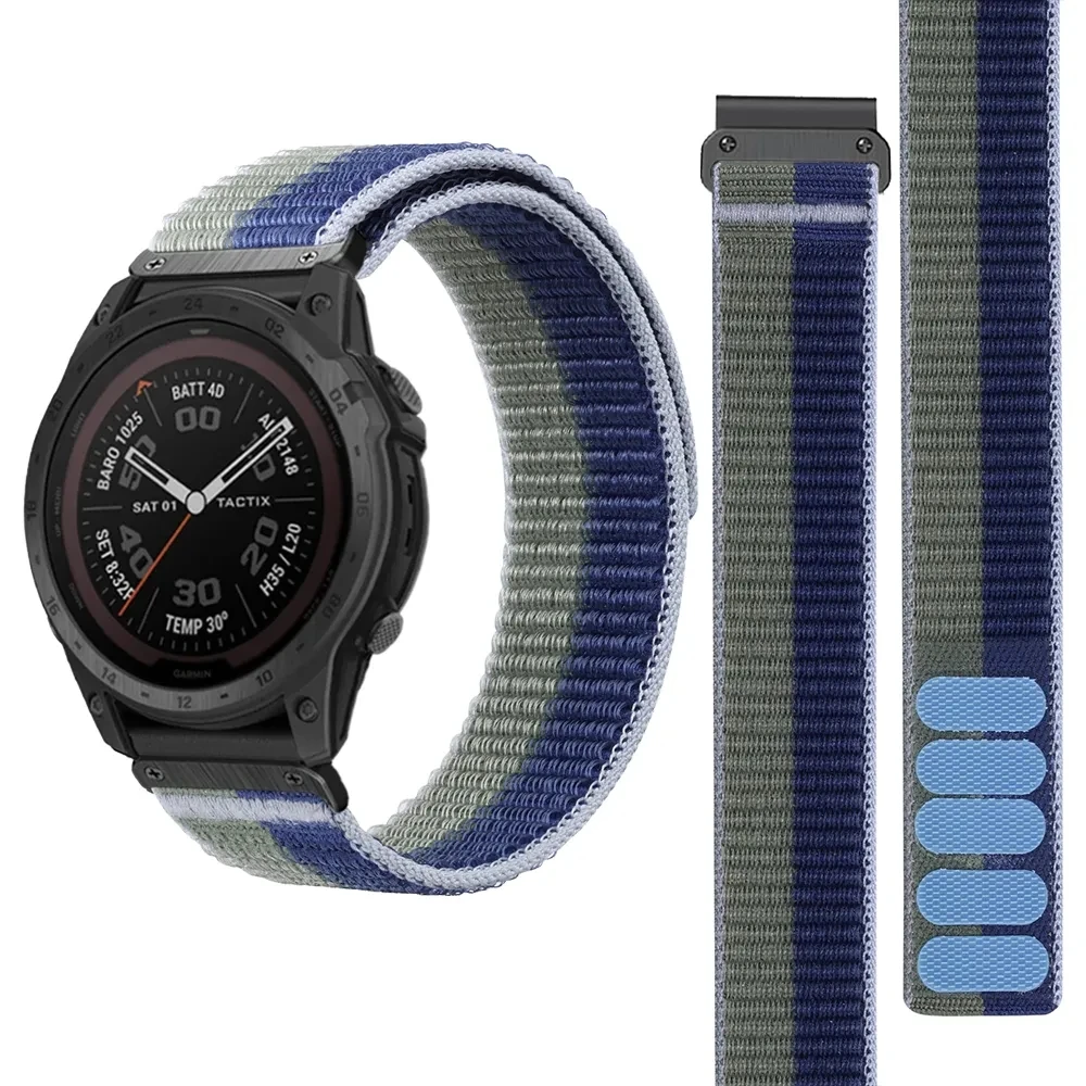 

26MM Quick Release Nylon Strap for Garmin Fenix 7X 6X 6X Pro 5X MK1 Mk2i Enduro D2 Smartwatch Replacement Wristbands Bracelet