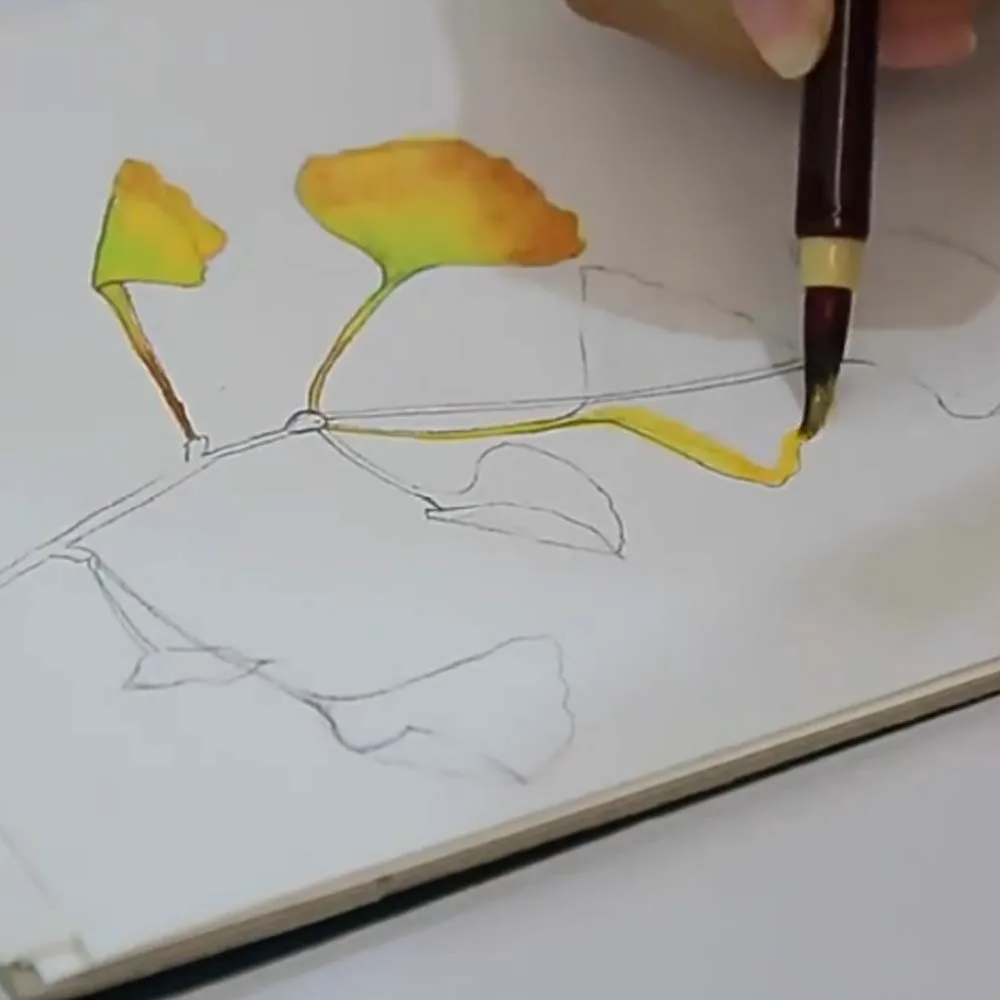 2pcs 부드러운 머리카락 중국어 브러쉬 모조 토끼 머리카락 0.5cm 중국어 경량 클래식 후크 라인 펜 학생용 페인팅 펜