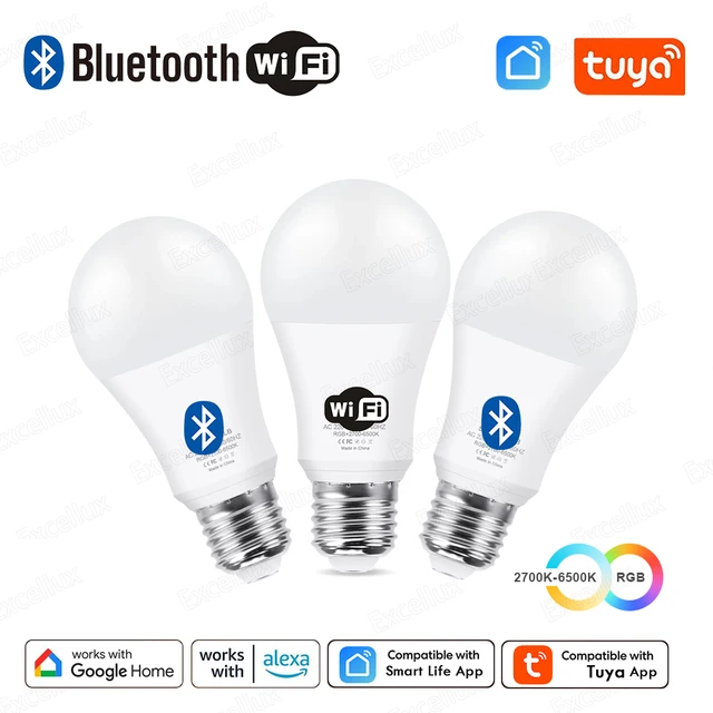 Tuya E27 Led Lamp App Control Bluetooth /WiFi
