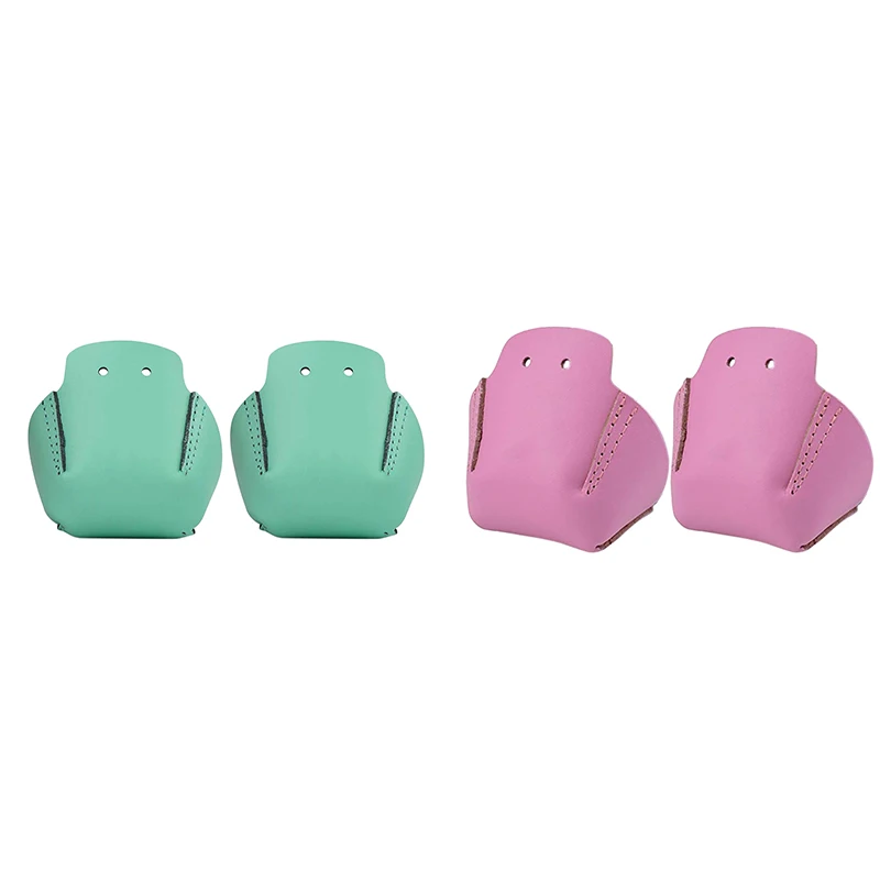 

1 Pair Roller Skates Toe Cap Guards Protectors PU Roller Skate Cap With 4 Holes Toe Cap Guard Protectors