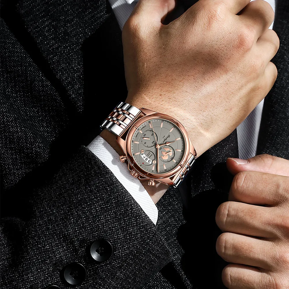 POEDAGAR Luxury Watches Sport Top Brand Military Calendar Waterproof Stainless Steel Multifunctional Men Watch for Man Clock+Box 6