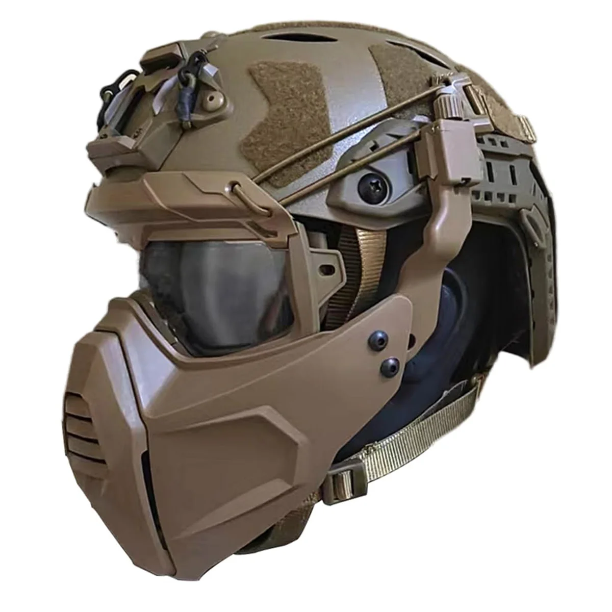 Casco Airsoft Tattico Con Maschera E Visiera - Spessore 5 Mm, Per Softair, Cosplay E Giochi Tattici