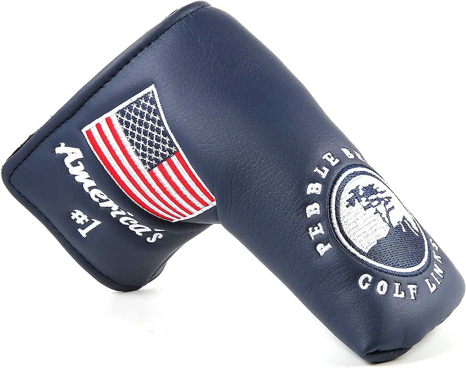 

Golf Blade Putter Covers Putter USA Flag Red Super Bees Embroidery Headcover
