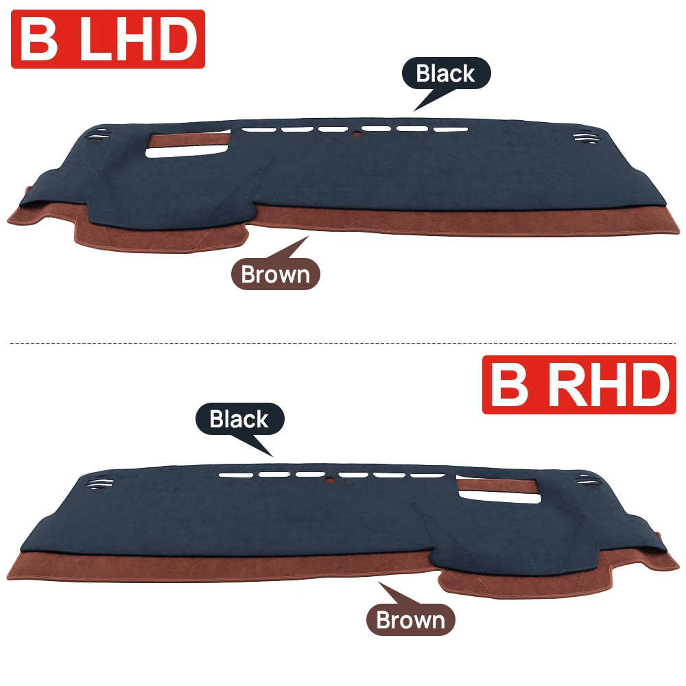 Hybrid Car Dashboard Cover - Anti-UV Non-Slip Light-Blocking Pad