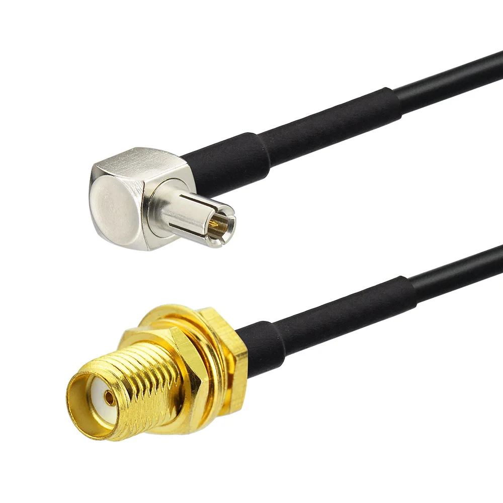 

Superbat SMA Female to TS9 Male Right Angle for Sierra Wireless Cards /USB Sticks RG174 Pigtail Cable 20 inch Long