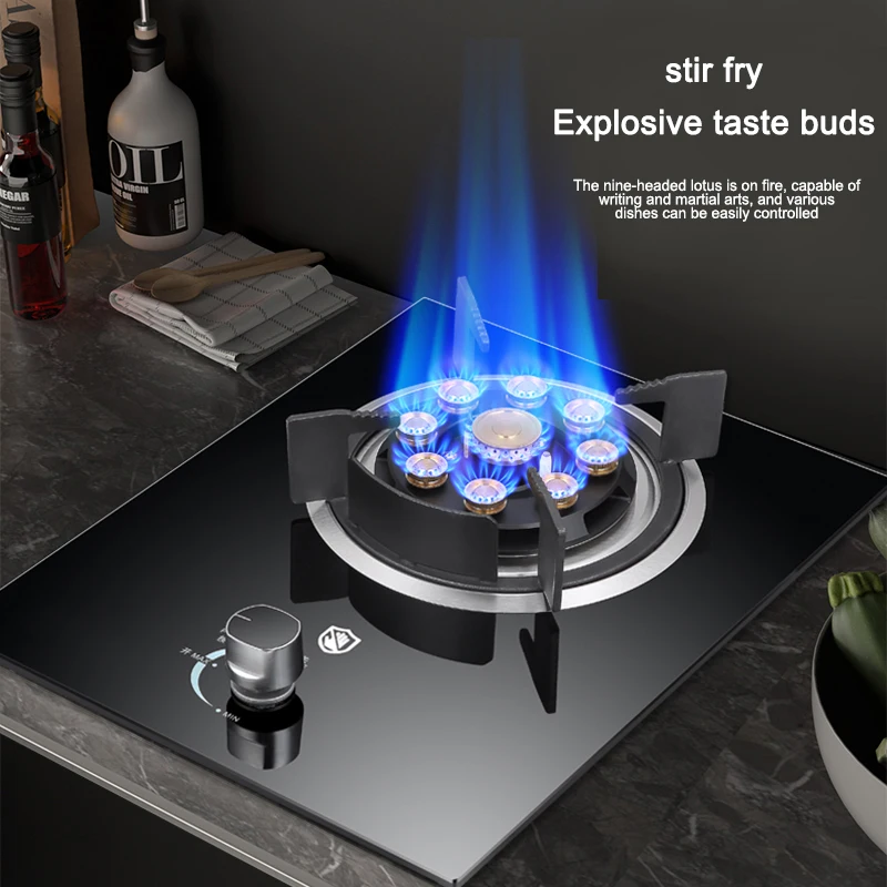 Natural gas/LPG Gas stove single stove stainless steel natural gas desktop gas energy saving single eye furnace 4