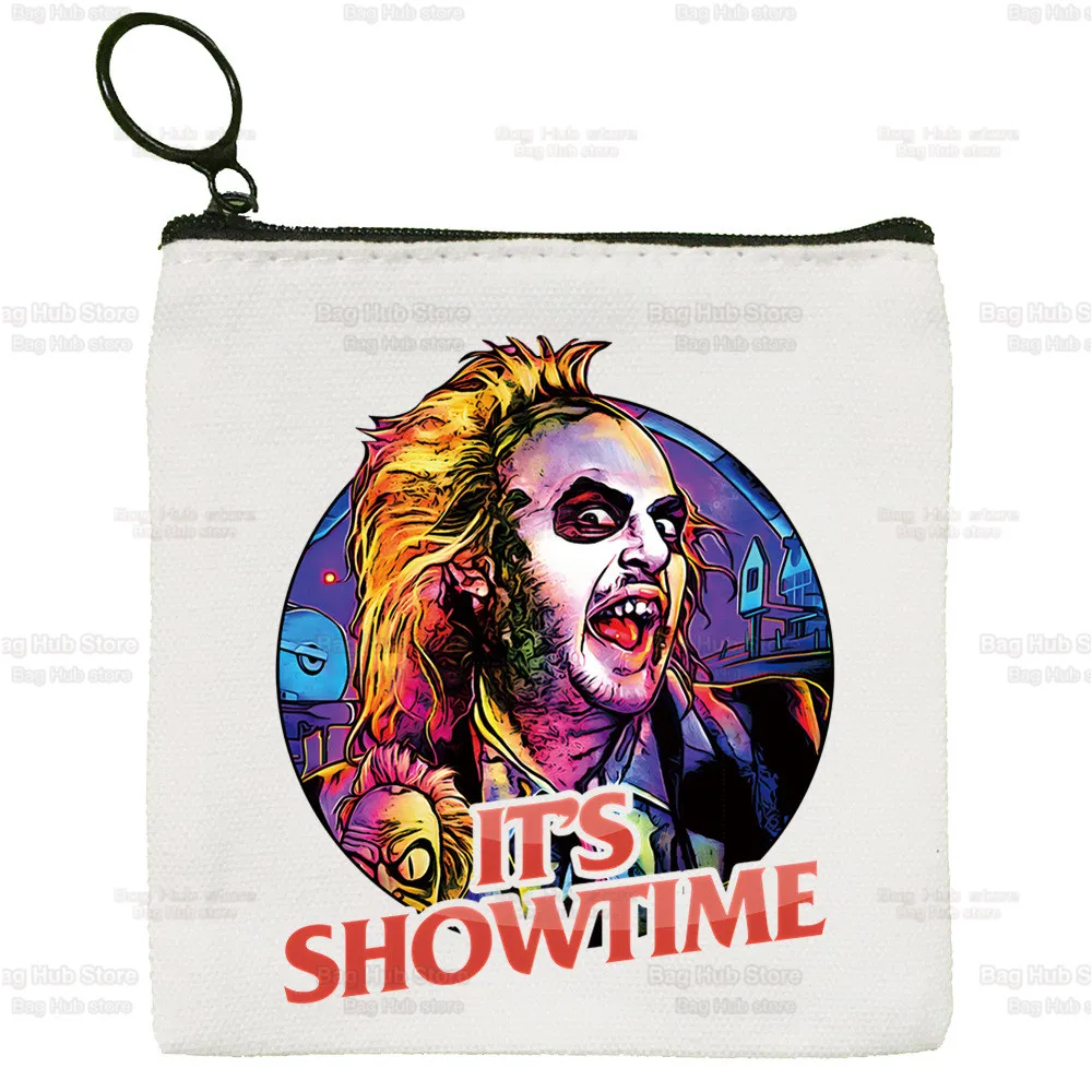 

Beetlejuice Wallets Coin Pocket Vintage Male Horror Halloween Snake Purse Function Boy and Girl Wallet With Card Holders