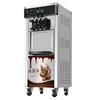 Soft Ice Cream Machine Commercial Fully Automatic Stainless Steel 220V/110V Vertical Sundae Refrigeration Equipments Cone Maker 1