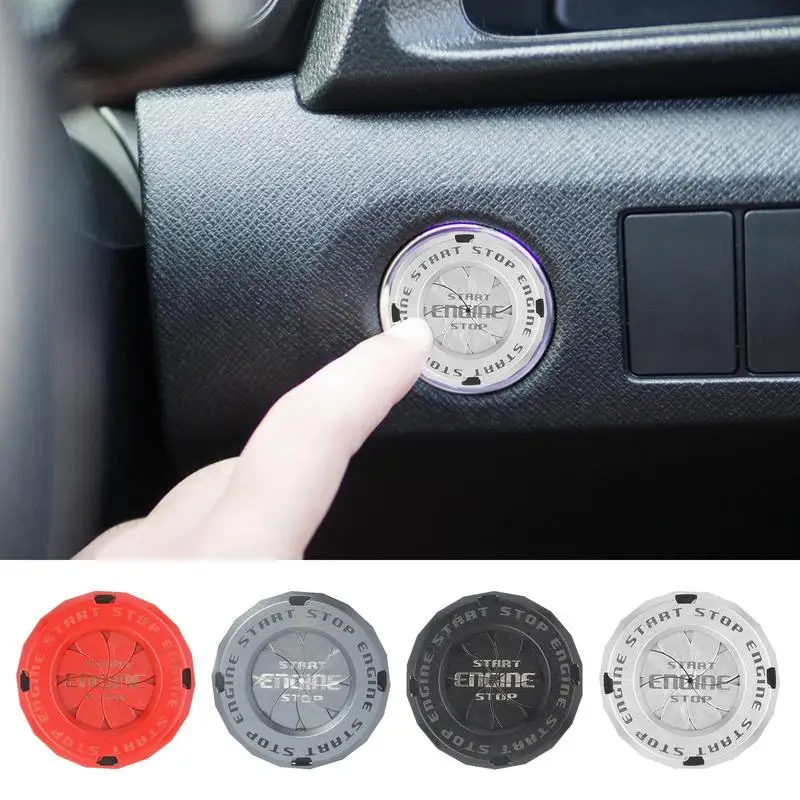 

Car OneClick Rotary Push Engine Start Stop Switch Button Cover Auto Decorative Protective Sticker Auto Accessories Car Interior