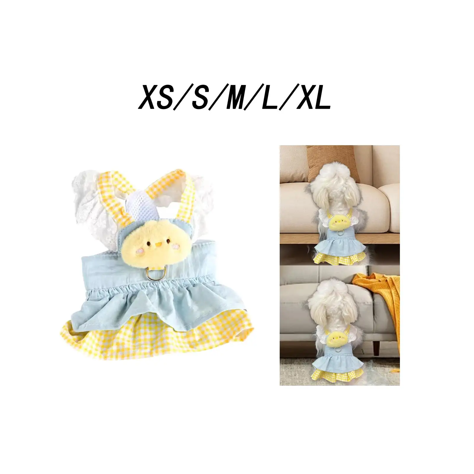 강아지 드레스 고양이 공주 드레스 소형 여자 강아지용 고양이 옷, 봄 여름
