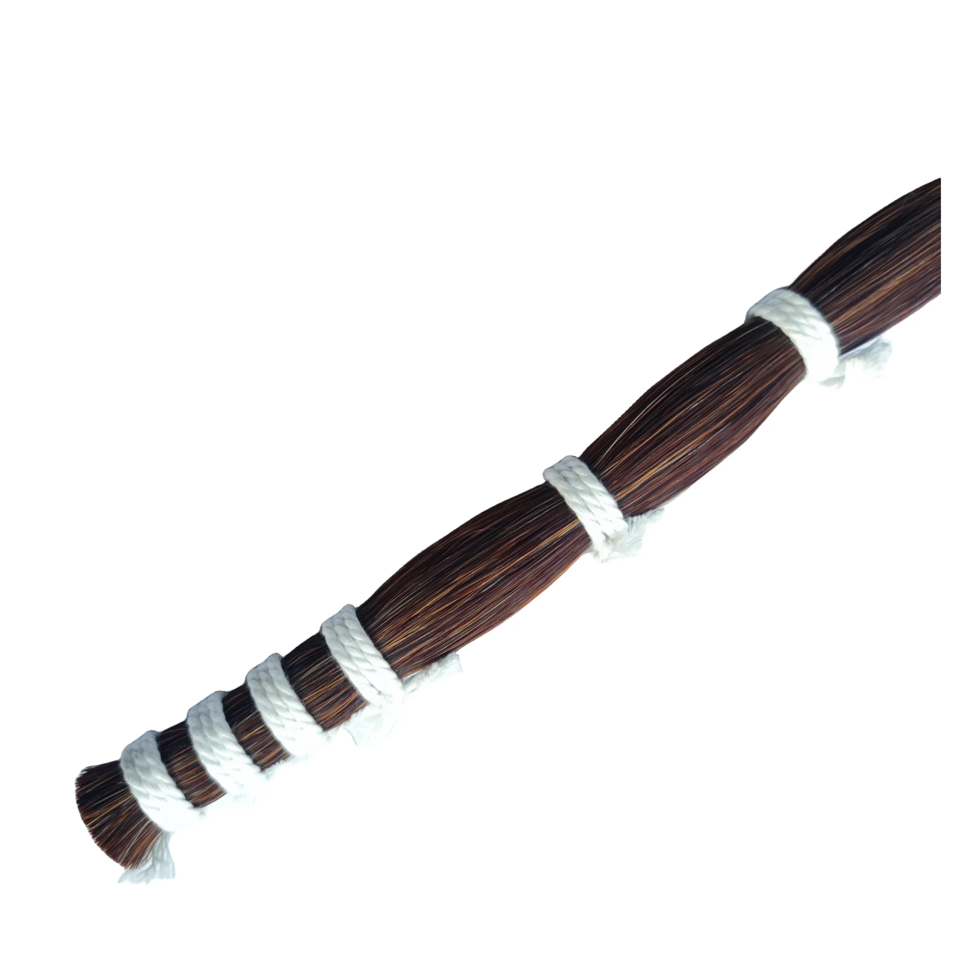 250그램 천연 몽골 갈색 말꼬리 포니테일 바이올린 활털 81-84cm