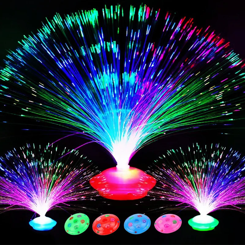 

LED Optical Fiber Light Colorful Flashing Starry Sky Night Lamp For Home Supplies Festival Lighting Christmas Party Decoration