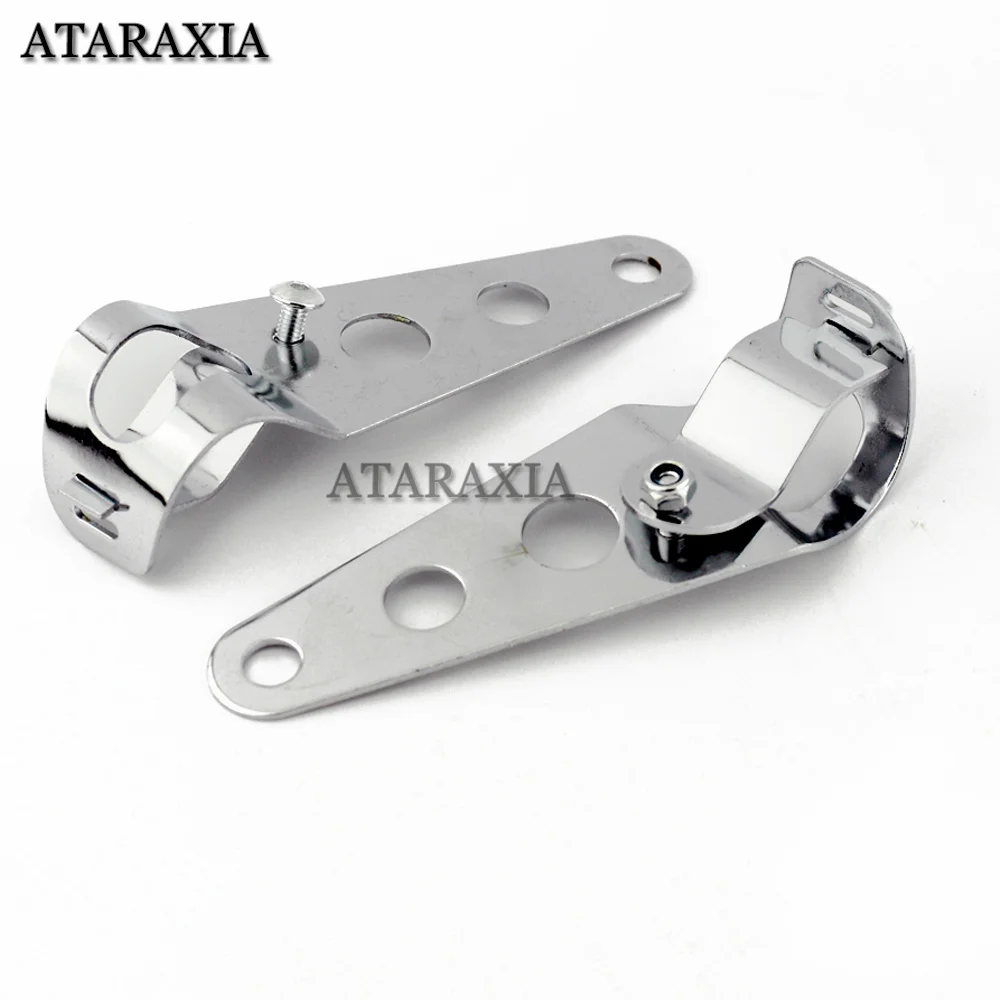 Universal Motorcycle Headlight Mount Bracket Fork Ear Chopper Headlamp Holder Clamp Adjustable Motor Fork Mount 28-36mm 35-43mm motorcycle light bracket motorcycle headlight clamp motorcycle headlight mount