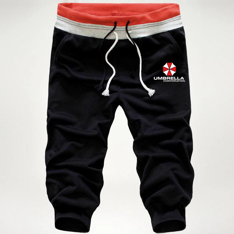 

Men's Print Capri Pants Summer Solid Color Calf-Length Points Trouser Casual Loose Jogging Fitness Drawstring Fashion Sweatpants