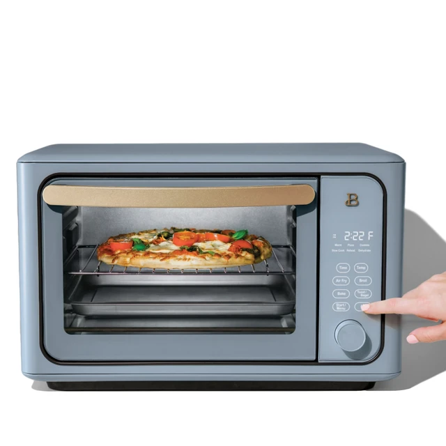 Beautiful 6 Slice Touchscreen Air Fryer Toaster Oven, Cornflower Blue by  Drew Barrymore - AliExpress