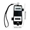 Handheld Tally Counter 4-Digit Number Count Clicker Counter Pitch Counter for Coaching Golf Contest double head counter fitting 6